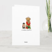 Cartes Pour Fêtes Annuelles Cute, Drôle Chat & Chien/Lab Valentine (Dos)