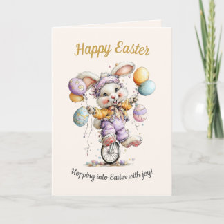 Cartes Pour Fêtes Annuelles Cute Fluffy Bunny, Funny Happy Easter Card