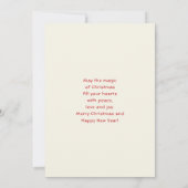 Cartes Pour Fêtes Annuelles Cute Fox in a Red Scarf Autumn Image (Dos)