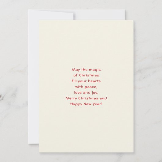 Cartes Pour Fêtes Annuelles Cute Fox in a Red Scarf Autumn Image (Dos)