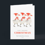 Cartes Pour Fêtes Annuelles Cute Funny Red Winter Quacking Christmas Canards<br><div class="desc">Si vous avez besoin d'une personnalisation supplémentaire,  n'hésitez pas à m'envoyer un message sur yellowfebstudio@gmail.com .</div>