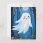 Cartes Pour Fêtes Annuelles Cute Ghost Halloween Spooky (Devant)