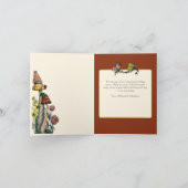 Cartes Pour Fêtes Annuelles Cute grenouille à champignons rouges et crapaud Jo (Intérieur)