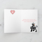 Cartes Pour Fêtes Annuelles Cute Grey Pony et Coeurs Cheval Saint Valentin (Intérieur)