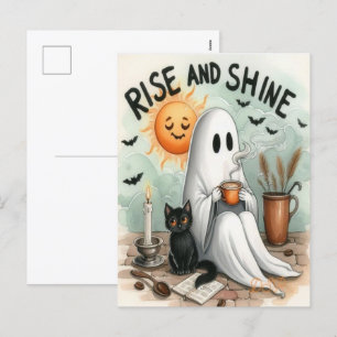 Cartes Pour Fêtes Annuelles Cute Halloween Ghost Drink Citrouille Éffrayant 20