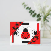 Cartes Pour Fêtes Annuelles Cute Heart (Debout devant)