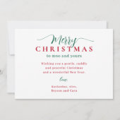 Cartes Pour Fêtes Annuelles Cute Highland Cow Joy Christmas (Dos)