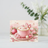 Cartes Pour Fêtes Annuelles Cute hot chocolate cup  (Debout devant)