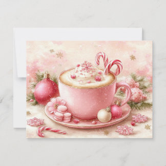 Cartes Pour Fêtes Annuelles Cute hot chocolate cup 