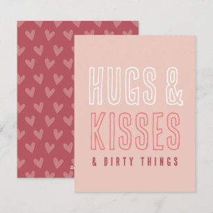 Cartes Pour Fêtes Annuelles Cute Hugs & Baisers & Sale Thèmes Drôle Valentines