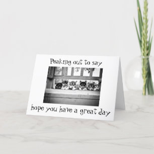 CARTES POUR FÊTES ANNUELLES CUTE HUSKIE PUPS DIT **HEUREUX ANNIVERSAIRE"