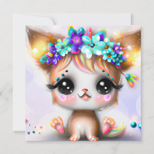 Cartes Pour Fêtes Annuelles Cute Kawaii Baby Chihuahua