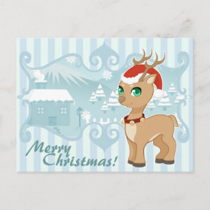 Cartes Pour Fêtes Annuelles Cute kawaii Christmas