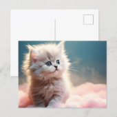 Cartes Pour Fêtes Annuelles Cute kitten (Devant / Derrière)