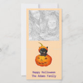 Cartes Pour Fêtes Annuelles Cute Kitten en Citrouille (Devant)