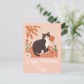 Cartes Pour Fêtes Annuelles Cute Kitten Heureuse Sainte-Valentin Chat Personna (Debout devant)