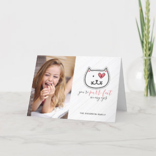Cartes Pour Fêtes Annuelles Cute Kitten Vous êtes parfait pour la Saint Valent