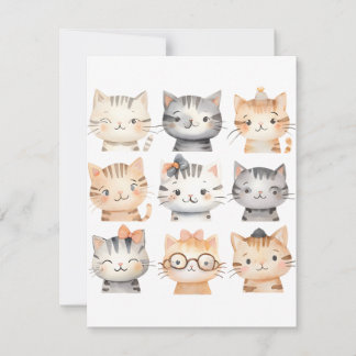Cartes Pour Fêtes Annuelles Cute Kittens Joueur