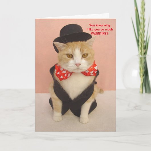 Cartes Pour Fêtes Annuelles Cute Kitty Valentine (Devant)