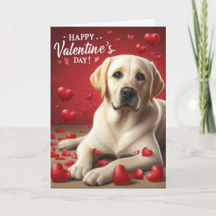 Cartes Pour Fêtes Annuelles Cute Labrador Retriever Chien Heureuse Sainte-Vale