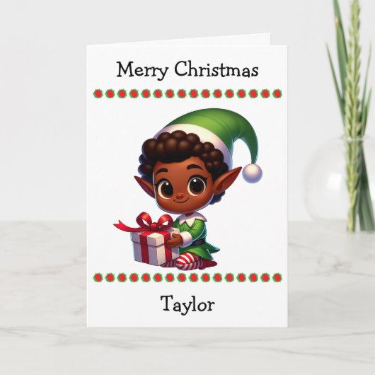 Cartes Pour Fêtes Annuelles Cute Merry Christmas Child's | Word Search Inside (Devant)