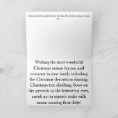 Cartes Pour Fêtes Annuelles Cute Merry Christmas Tree Kitten  (Intérieur)