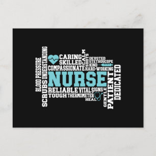 Cartes Pour Fêtes Annuelles Cute Nurse RN LVN Nursing School Medical