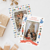 Cartes Pour Fêtes Annuelles Cute Nutcracker photo verticale Noël