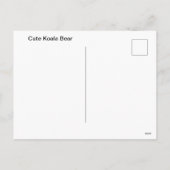 Cartes Pour Fêtes Annuelles Cute Ours Koala (Dos)