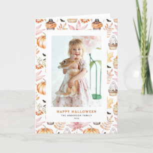 Cartes Pour Fêtes Annuelles Cute Pastel Éffrayant Cupcakes Happy Halloween Pho