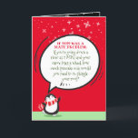 Cartes Pour Fêtes Annuelles Cute Penguin Funny 2020 Math Problem Quote on Red<br><div class="desc">Let this whimsical cute Penguin bring a smile to someone you love this New Year. With a silly - zany math problem that reflects the craziness that was 2020. Includes best wishes for hopes of a Happy Healthy 2021. After all- the best gift is the gift of laughter! Want to...</div>