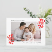 Cartes Pour Fêtes Annuelles Cute Red Hearts Photo Saint Valentin (Debout devant)