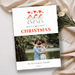 Cartes Pour Fêtes Annuelles Cute Red Winter Quacking Christmas Canards Photo<br><div class="desc">Si vous avez besoin d'une personnalisation supplémentaire,  n'hésitez pas à m'envoyer un message sur yellowfebstudio@gmail.com .</div>