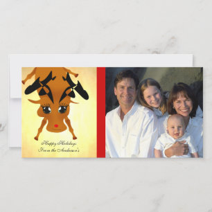 Cartes Pour Fêtes Annuelles Cute Reindeer