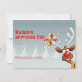 Cartes Pour Fêtes Annuelles Cute reindeer Rudolph christmas wishes Postcard (Devant)
