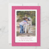 Cartes Pour Fêtes Annuelles Cute rose chaude fuzzy Valentine's Day photo anima (Devant)