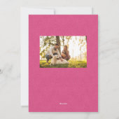 Cartes Pour Fêtes Annuelles Cute rose chaude fuzzy Valentine's Day photo anima (Dos)