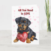 Cartes Pour Fêtes Annuelles Cute Rottweiler Chien Chien Chien Chien Chien Tout (Devant)