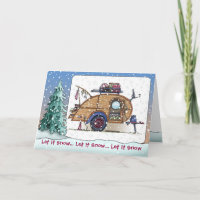 Cute RV Teardrop Camper Vintage Travel Trailer
