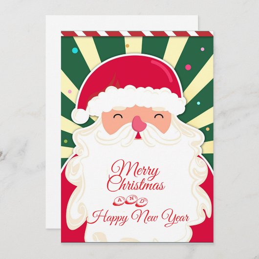 Cartes Pour Fêtes Annuelles Cute Santa Claus