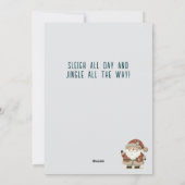 Cartes Pour Fêtes Annuelles Cute Santa Clause Snowflakes Drawing Christmas (Dos)