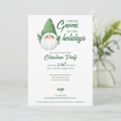 Cartes Pour Fêtes Annuelles Cute Santa Gnome pour les Fêtes (Debout devant)