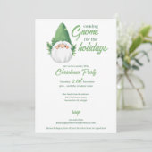 Cartes Pour Fêtes Annuelles Cute Santa Gnome pour les Fêtes (Debout devant)