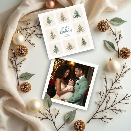 Cartes Pour Fêtes Annuelles Cute Scandinavian Nordic Style Christmas Trees