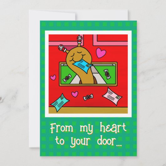 Cartes Pour Fêtes Annuelles Cute Snail Christmas Mail  (Devant)