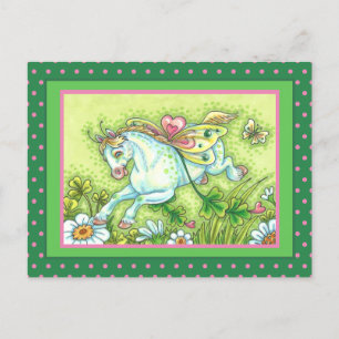 CARTES POUR FÊTES ANNUELLES CUTE ST. LA JOURNÉE DE PATRICK VOLANT IRLANDAIS PO
