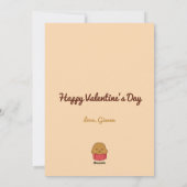 Cartes Pour Fêtes Annuelles Cute Stud Muffin Valentine (Dos)