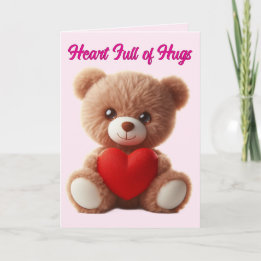 Cartes Pour Fêtes Annuelles Cute Teddy Bear Valentine