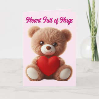 Cartes Pour Fêtes Annuelles Cute Teddy Bear Valentine