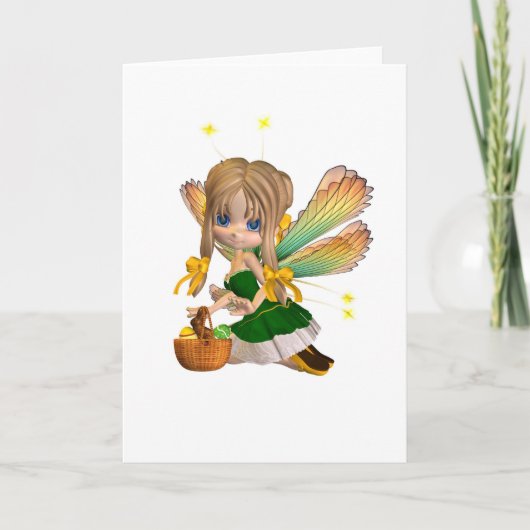 Cartes Pour Fêtes Annuelles Cute Toon Fée de Pâques - 2 (Devant)